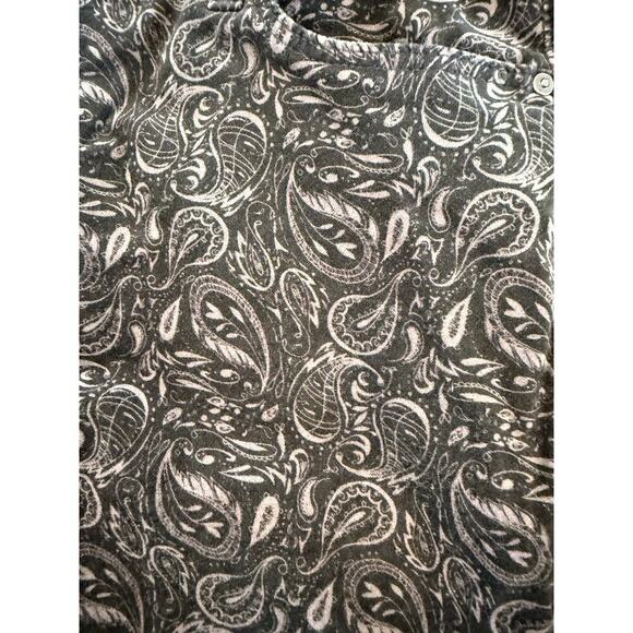 AG for Anthropologie The High Rise Steve Ankle Pant Velvet Paisley 31 - Picture 4 of 8